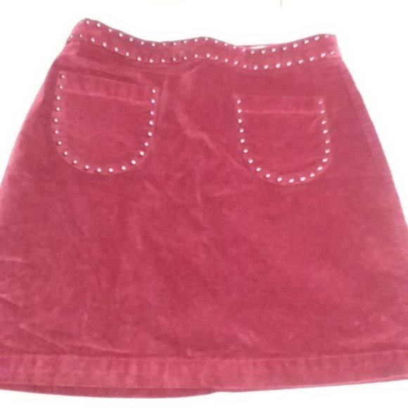 Mossimo Supply Co. Women's Velvet Studded Skirt in Size 2 - Picture 4 of 5